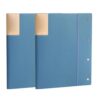 A3 Presentation Book 40 Pocket Portfolio Binder Clear Sleeves 2 Pcs Multicolor(Blue)