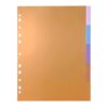 A4 Binder Index Dividers 25 Pack for 3 Ring Binder, PP Tabs Loose Leaf Notebook Organizer