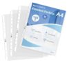 A4 Clear Sheet Protectors 11.81x 8.46in,80 Punched Pocket with Sticky Tabs,120 Micron Heavy Duty Binder Sleeves 11-Hole Plastic Page Protectors Sheet Top Loaded for 2/3/4 Ring Binder Fits A4 Paper