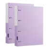 A4 Display Folders with Clear Sleeves, 2-Pack, 100 Sheets, Multicolor,(Purple)