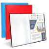 A4 Display Folder with Pockets - Display Book Presentation Folders Portfolio Project Folder Certificate Folder with Plastic Sleeves, 3 x 110 Pockets (Black, Blue, Red)