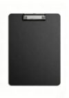 A4 Foam Clipboard, 8.5×11 Inch Thick Writing Board, Black & Gray Available, Metal Clip with Hanging Hole, Single Pack (Black)
