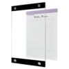A4 Notice Board, Picture Frame, Glass Dry Erase Board for Wall, Double Layered Clear Glass Acrylic Dry Erase Board WhiteBoard, A4 Frame 8.3 x 13.6 Wall Gallery Poster Photo Frame