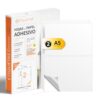 A4 Sheets of White Adhesive Labels, Create Your Own Stickers for Any Surface, A4 Secure Adhesive Paper, Adhesive Label for Printing - Ofituria (2 Per Sheet, 10 Sheets)