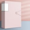 A4 Transparent Insert Folder File Organizer 100 PagesA4 Size Pink