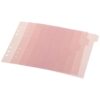 A5 6-Ring Binder Dividers 24 Pack Pink PP Plastic Tabs for Home Office