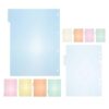 A5 A4 Colorful Plastic Paper Binder Dividers for Loose Leaf Notebook Organizers