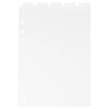 A5 PVC Notebook Divider Tabs 6pcs Clear Page Separators for Binders