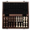 A&A 15" Magnetic Wooden Chess Set, Handmade 3" King Height Unique Chess Pieces with 2 Extra Queens, Tournament Portable Travel Chess Game Set for Adults Kids
