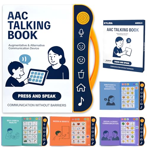 AAC Device for Autism, Communication Board for Nonverbal Kids & Adults, Speech Therapy Materials with 8 Programmable Buttons & Adjustable Volume, Gifts for People with Autism Classroom Must Haves