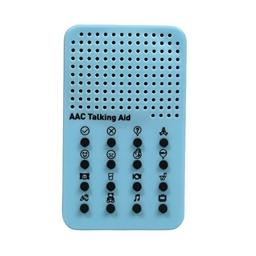AAC Non Verbal Communication Device for Autism, Speech Therapy, & Stroke Rehab, Tools for Autism Talking Aids with 16 Phrases - Autistic Toys for Kids and Adults