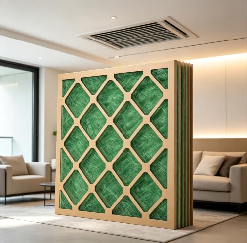 AAF Flanders 20x30x1 Air Filter, 4-Pack MERV 1 Fiberglass Furnace Filters, Nested HVAC AC Filter with One-Piece Chipboard Frame, Low Pressure Drop Energy Efficient Class Replacement Air Filters