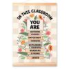 Aakmin In This Classroom Poster Hanger Frame, Motivational Wall Art