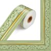 Aasty 65.6 ft Sage Green Bulletin Board Border Classroom Blackboard Trim Decoration Rolled Vintage Picture Frame for School Library Classroom Wall Chalkboard Home Office Supply, Not Self Adhesive