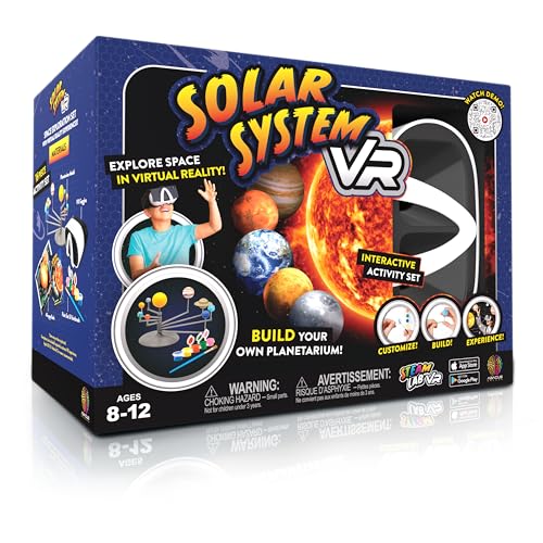 Abacus Brands STEAM Solar System VR Lab - Illustrated Interactive VR Book and STEAM Learning Activity Set - for Ages 8 and Up
