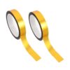 Abaodam 2 Rolls Golden Tape 55 Yard Peel and Stick Decorative Tape with Strong Adhesive Performance and Wear and Tear Resistance for DIY and Wall Borders, Sturdy Pp Material