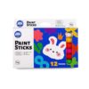 abby paint 12 Classic Colors Tempera Paint Sticks - Washable & Quick-Drying Art Supplies for Kids, Students & Classrooms, Non-Toxic Multi-Surface