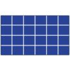 ABCarpet 24-Carpet Squares Classroom Rug 7'6" x 13'1" - Large Blue Seating Carpet for Elementary Preschool with Non-Slip Backing - Grid Pattern Rugs for Classroom Library, Daycare, Kindergarten