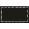 ABCarpet Classroom Rug for Kids, 7'6"x13'1" Modern Black Classroom Carpet with Durable Nylon Surface & Non-Slip Backing, Circle Time Rug for Preschool, Daycare, Playroom, Learning & Reading Area