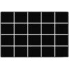 ABCarpet Classroom Rug with 20 Seats Black and White Grid 5' x 7'6" - Nylon Stain Resistant Carpet for Elementary School, Daycare, Preschool - Non Slip Washable Seating Rug with Individual Spots