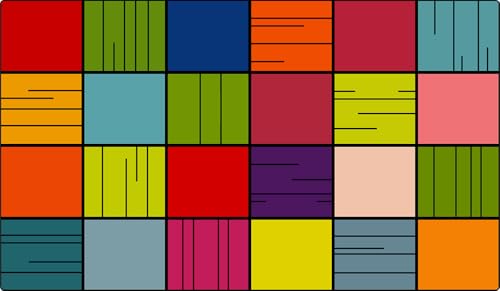 ABCarpet Colorful Classroom Rug for Kids, 7'6''x13'1'' Durable Nylon Classroom Seating Rug with Non-Slip Backing, School Carpet for Circle Time, Preschool, Daycare, Playroom, Learning & Reading Area