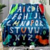 ABC Blanket Alphabet Blanket for Kids Toddler Dinosaur Blankets for Boys