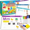 ABERLLS Preschool Learning Activities Educational Workbook, Pre Kindergarten Workbooks, Number Letter Shapes Animal Tracing Books for Kids, Autism Learning Materials, ABC Busy Book for 3+ Years Old
