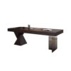 ABHNUGFS Study Writing Table PC Desks Acrylic Solid Wood Desk Home Boss Sofa Back Long