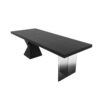 ABHNUGFS Study Writing Table PC Desks Minimalist Desk with Socket Modern Home Study Office Acrylic Solid Wood Computer