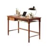 ABHNUGFS Study Writing Table PC Desks Study Desk Light Luxury Modern Home Solid Wood Furniture Retro Style Learning Long Table Living Room Bedroom