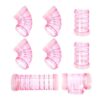 ABOOFAN Plastic Hamster Cage Tube Connector for Rat and Hamster, Easy to Install and Disassemble DIY Maze Tunnel, Suitable for Playground and Cage Extension, Pink Plastic Maze Pipe