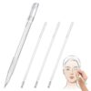 ABOOFAN White Eyebrow Pen with 1mm Tip for Smooth Lines and Precise Tattoo Eyebrow Mapping, Portable Plastic Makeup Marker Tool for Beginners and Women