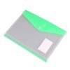 ABS A4 11 Holes Binder Folders with Plastic Sleeves Multicolor(Green)