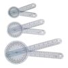 ABS Clear Medicinal Angled Ruler Protractor for Accurate Joint Measurement in Settings Measurement