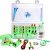 ABS DIY Basic Closed Circuit Experiment Storage Box | 1.5V Battery Holder Bulb Switch Wire Physical Electricity Lab Exploration Equipment