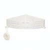 ABS Plastic Corner Shower Caddy, No-Drill Triangle Shelf for Bathroom Toiletries, 11.8 x 8.3 Inches (1 Pack)