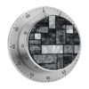 Abstract Gray Kitchen Timers Loud Alarm Magnetic Timer