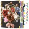 Academic Planner 2026-2027, 18 Months Weekly and Monthly Calendar Planner from July 2026 - December 2027, 7.3" x 10" B5 Large Hardcover Agenda Organizer Book with Tabs, Yearly Daily Planners for School Work Student Teacher, Vintage Bloom Arrangement