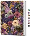 Academic Planner 2026-2027, Weekly and Monthly Calendar Book, July 2026 – June 2027, Hardcover Planner with Tabs, Perfect for Teachers, Students, Women & Men, A5 (6.4" x 8.5") - Midnight Bloom