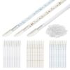 AccGin Piercing Aftercare Swabs – 30 Lint-Free Microfiber Swabs with 50 Replaceable Sponge Heads, Gentle Cleaning & Bump Care for Ear, Nose, Belly Button Piercings, Faster Healing