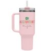 Accountant Tumbler Personalized Accountant 40oz Tumbler with Handle, Custom Accountant Cup, CPA Travel Mug
