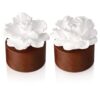Acellegic 2 Pcs Ceramic Jasmine Diffuser Flower Passive Essential Oil Diffuser Flower Ceramic Aromatherapy Non Electric Battery for Home Office Tabletops Bathroom Decorative Birthday Ideal Gifts