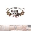 ACJSDGL DIY Beaded Bracelet Making Kit, Bead Animals Making Kit, 3D Mouse Animal Bead Craft Kit with Pattern, Beaded Animal Jewelry Set, Mouse Style