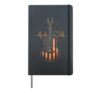 Acoustic Guitar American Flag Heart Guitarist Gift Hardcover Journal, Black