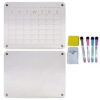 Acrylic Calendar Whiteboard Clear Monthly Calendar Board Set Includes Marker Pen Holder Eraser Wiping Cloth Acrylic Board for Wall for Refrigerator