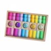 ＡＷＨＡＯ Acrylic Gemstone Assembly Pieces Toy Gem Style Rainbow Acrylic Blocks Early Learning Kids Play Item for Children
