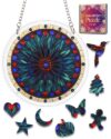 Acrylic Jigsaw Puzzle Suncatcher Boho Retro Floral Adult Puzzles Gift 12"