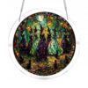 Acrylic Jigsaw Puzzle Sun Catcher,Unique Halloween Witch,Stained Glass Window Hanging, DIY Sun Catcher Kit Home Decor for Seasonal Doors Window Garden Hanging