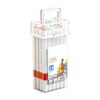 Acrylic Paint Markers, 24 Colour 10ml Water Based Washable Pens, Layering Coloured Pens with Colour Coded Caps, for Multi Surface Drawing, Kids Students DIY Art Supplies