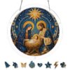 Acrylic Puzzle Suncatcher, Christian Gift, Stained Glass Window Hanging